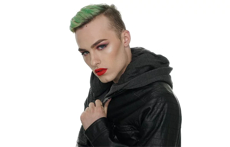Suicide Squad Joker glam makeup tutorial by @WesleyBenjaminCarter 