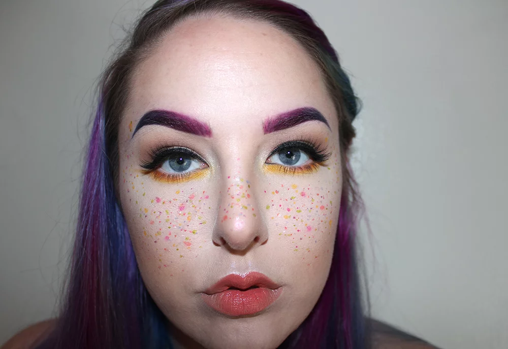rainbow freckle tutorial