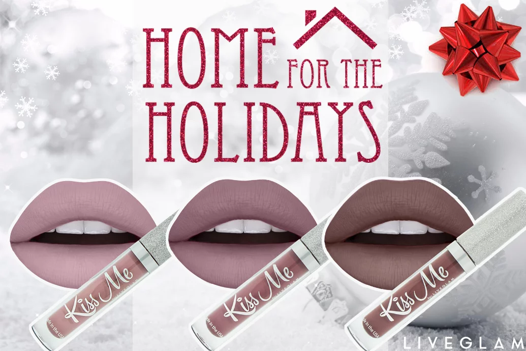 Home for the Holidays with our December LiveGlam KissMe Lippies