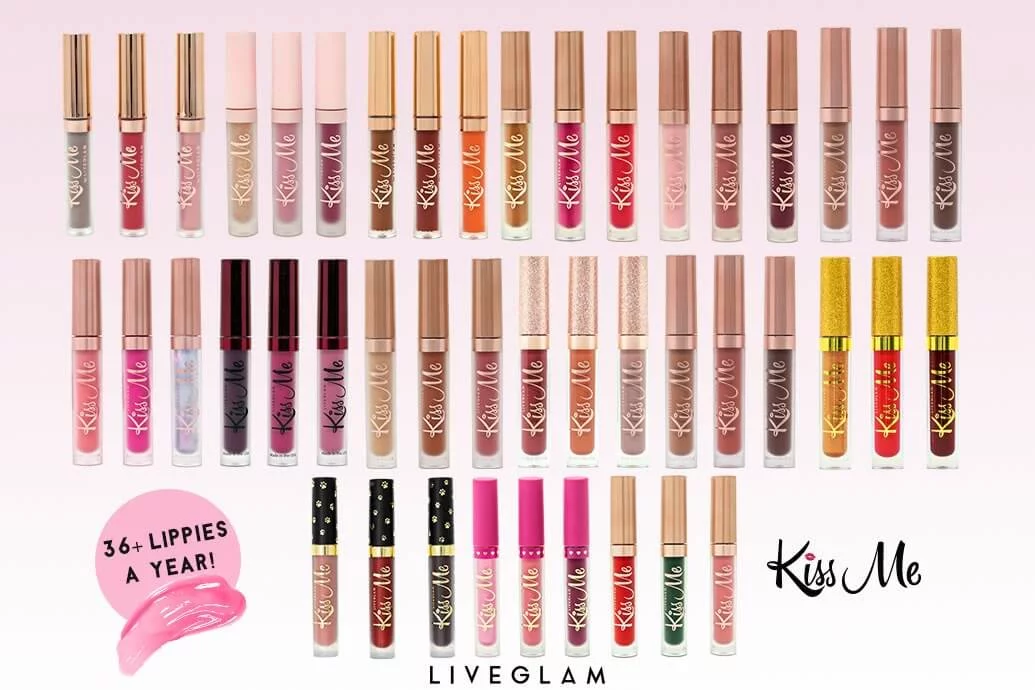 LiveGlam KissMe lipstick collection