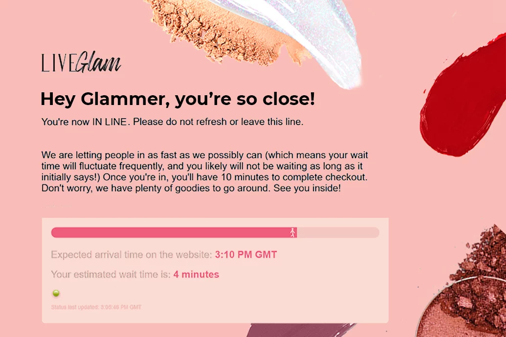 How our LiveGlam Waiting Room Works