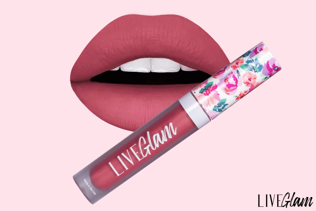 LiveGlam Bloom rose red lipstick July 2020 lippie club