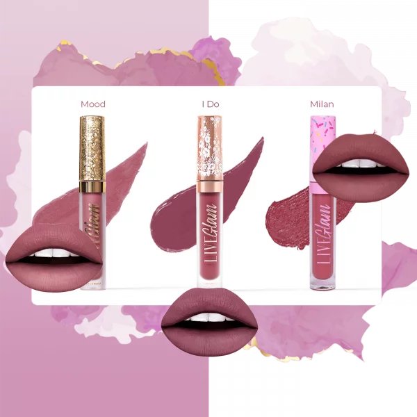 LiveGlam Marvelous Mauves lipstick collection