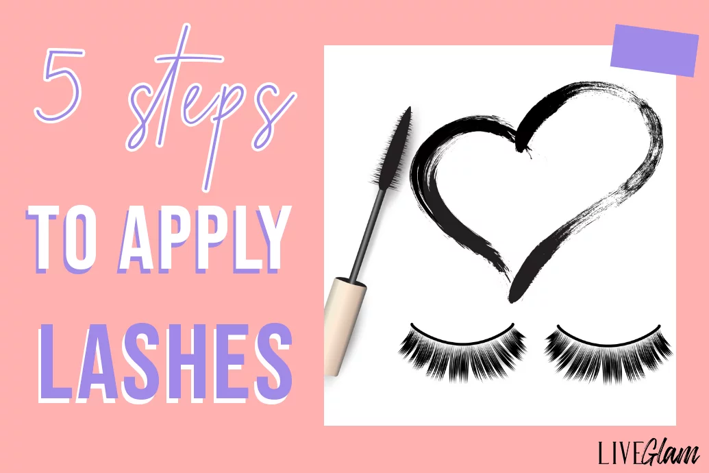 steps to apply fake eyelashes
