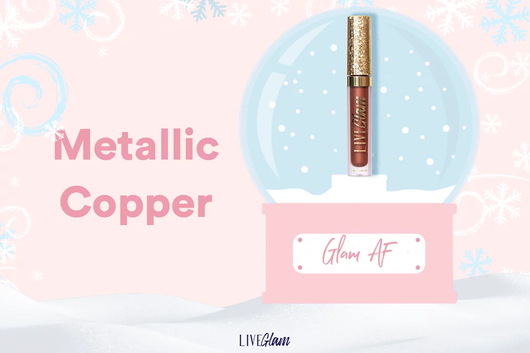 metallic copper lipstick